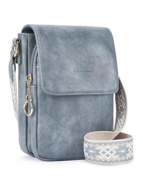 Small Crossbody Bag for Women Leather Phone Wallet Purse Card Slot Adjustable St